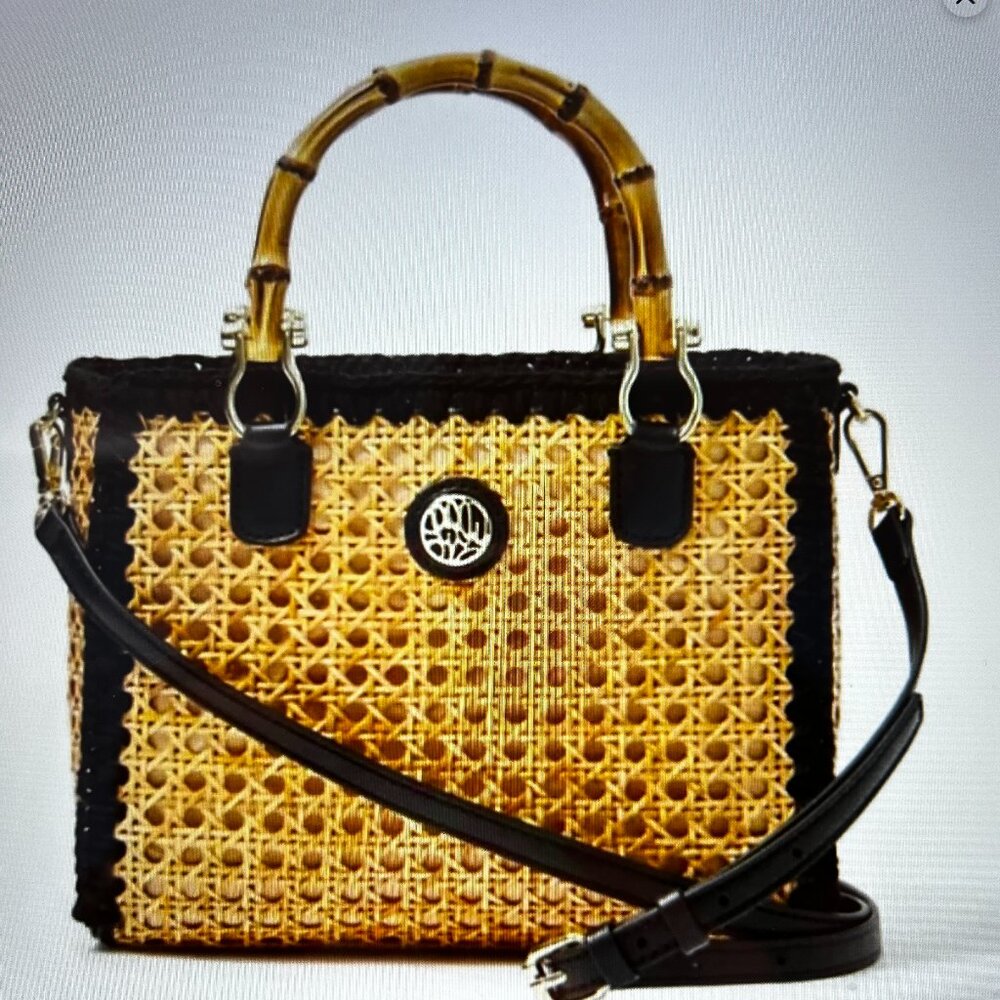 Lilly Pulitzer Greydon Cane Mini Tote NWOT